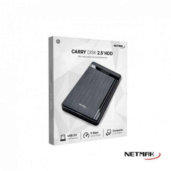 Carry Disk 2.5¨ HDD/SSD Externo con USB 3.0 - NETMAK NM-Case-3 - Image 2