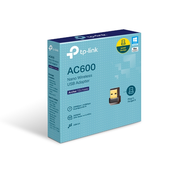 Placa de red wifi USB AC600 - Tp-Link Archer T2U Nano