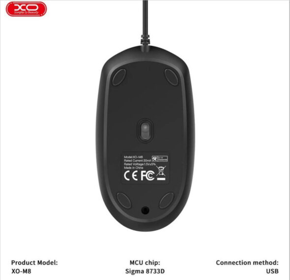 Mouse con cable USB - XO-M8 - Image 2