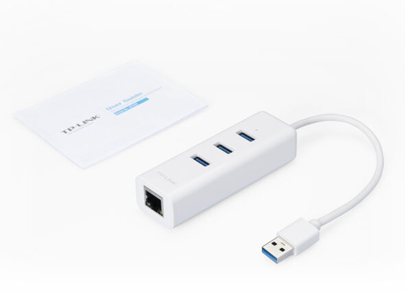 Adaptador USB 2 en 1 con Hub de 3 Puertos USB 3.0 y Adaptador Ethernet Gigabit - UE330 TP-LINK - Image 6