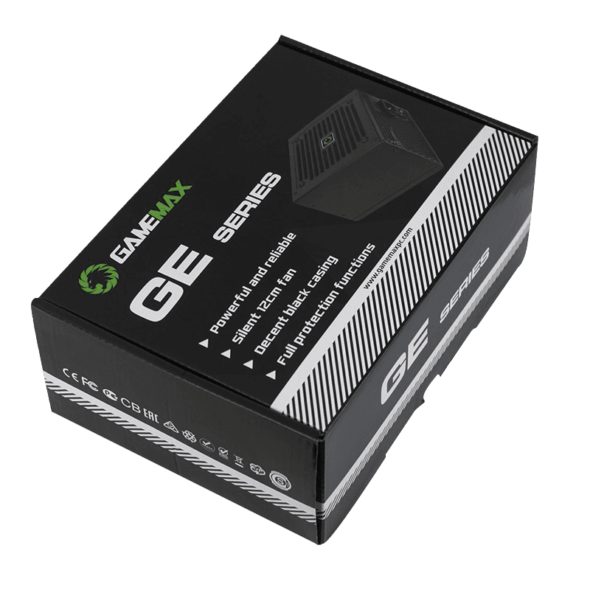 Fuente Gamemax 500W 80 Plus GE-500 BK