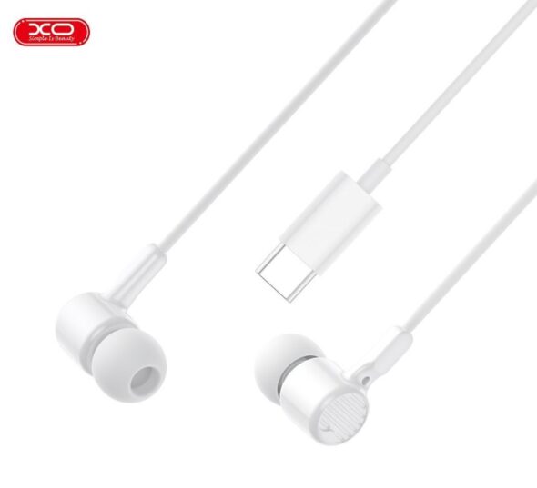 AURICULARES CON CABLE USB TIPO C BLANCO - XO-EP81 SUNFLOWER