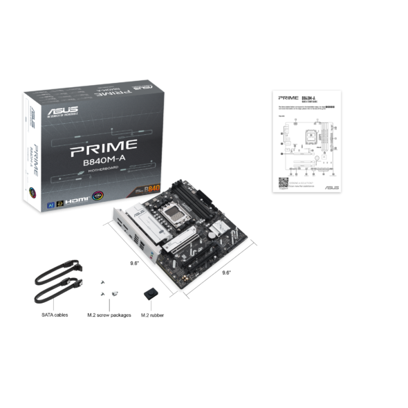 PLACA MADRE ASUS AM5 PRIME B840M-A DDR5 BOX - Image 2