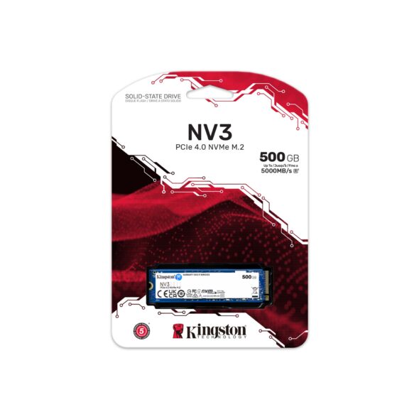 Disco sólido SSD M.2 NVME 500 GB - Kingston NV3 PCIe 4.0