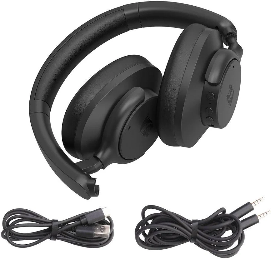 Auriculares Inalámbricos Gamer Redragon VibeCore H610 Negro - Image 5