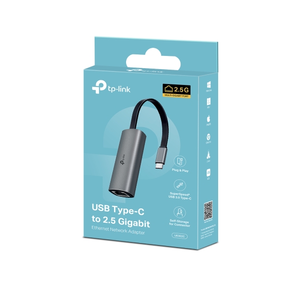 Placa de red USB tipo C a RJ45 2.5 Gigabit - Tp-link UE302C