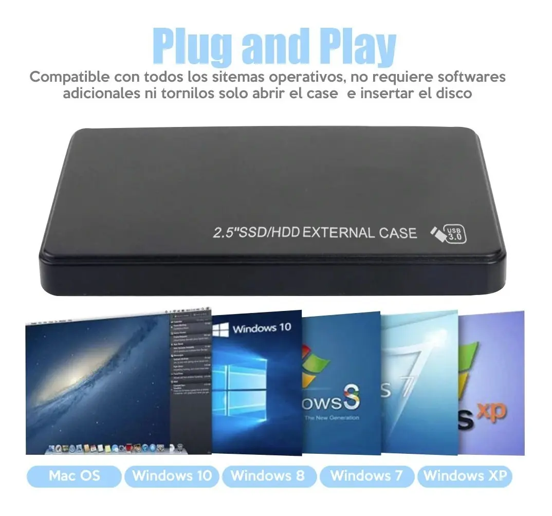 Carry Disk 2.5¨ HDD/SSD Externo con USB 3.0 - Image 2