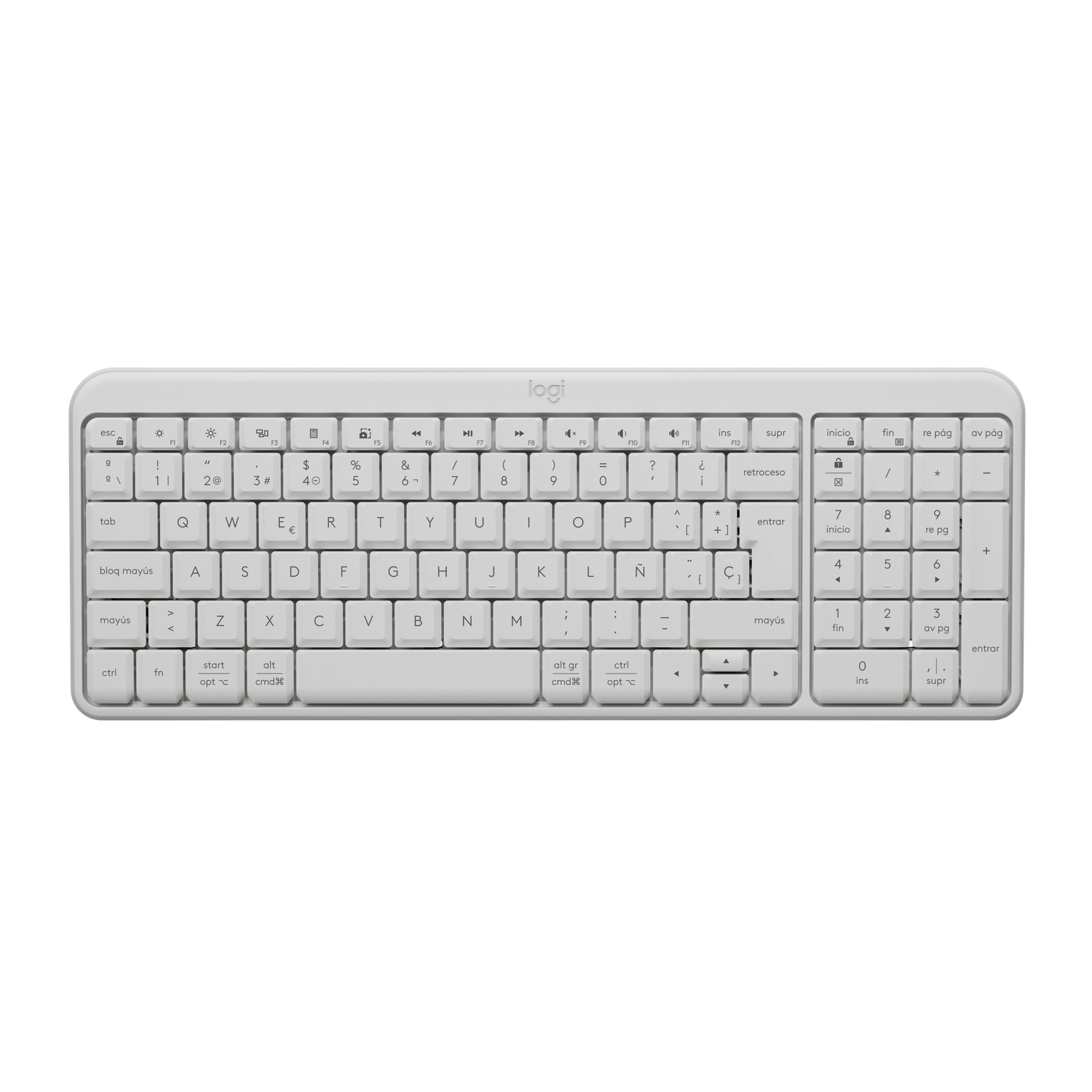TECLADO BLUETOOTH BLANCO - LOGITECH K250