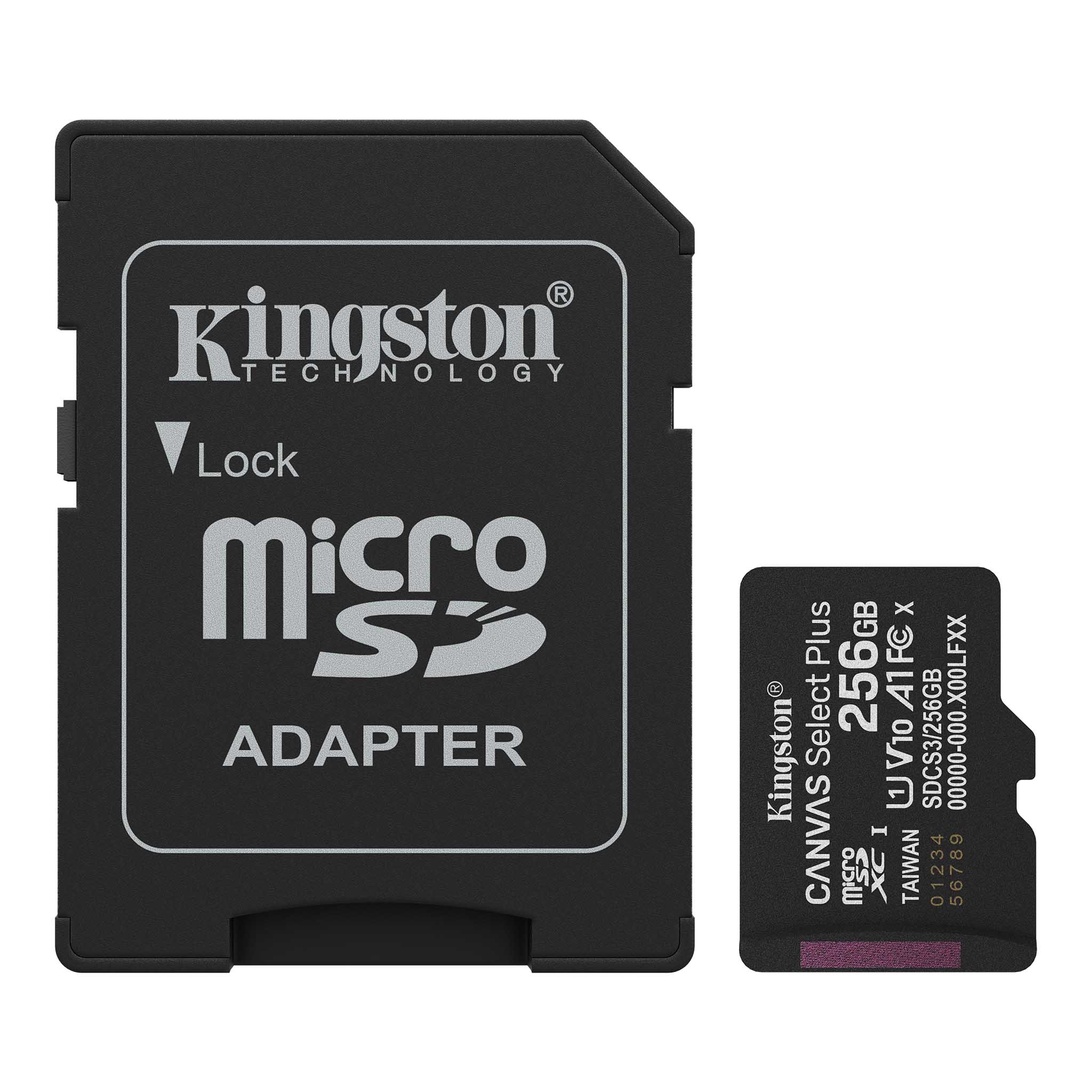 Memoria Micro SD 256GB UHS-I U1 V10 A1 – Kingston Canvas Select Plus - Image 3